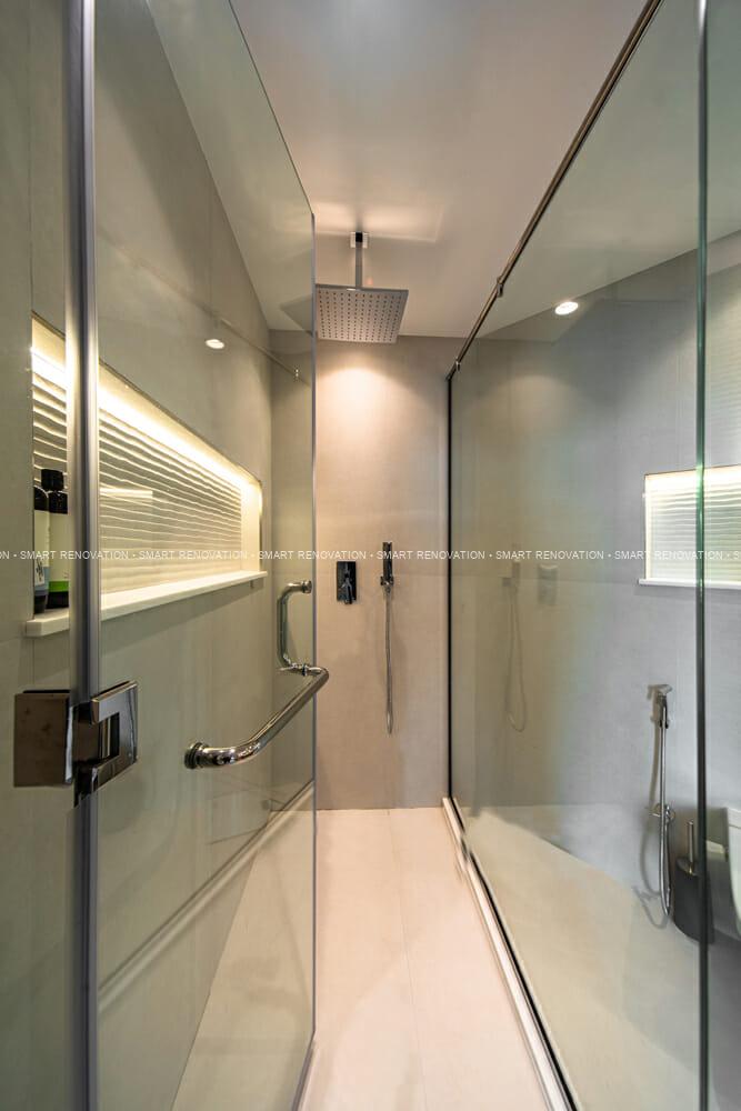 Smart Renovation Design & Fit-Out Company in Dubai presents beautiful Shoreline villa powder room renovation.