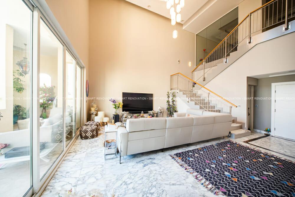 Smart Renovation Design & Fit-Out Company in Dubai presents beautiful Shoreline villa living room renovation.