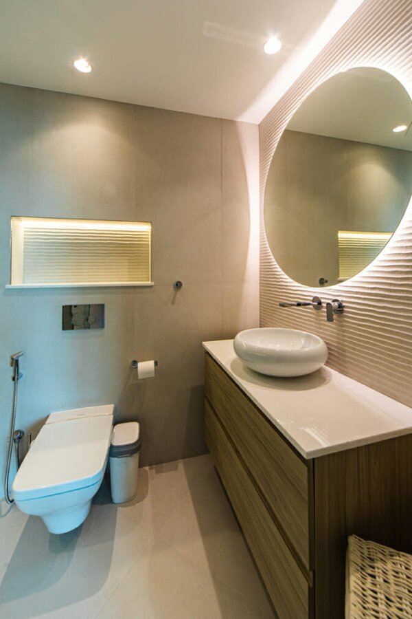 Smart Renovation Design & Fit-Out Company in Dubai presents beautiful Shoreline villa powder room renovation.
