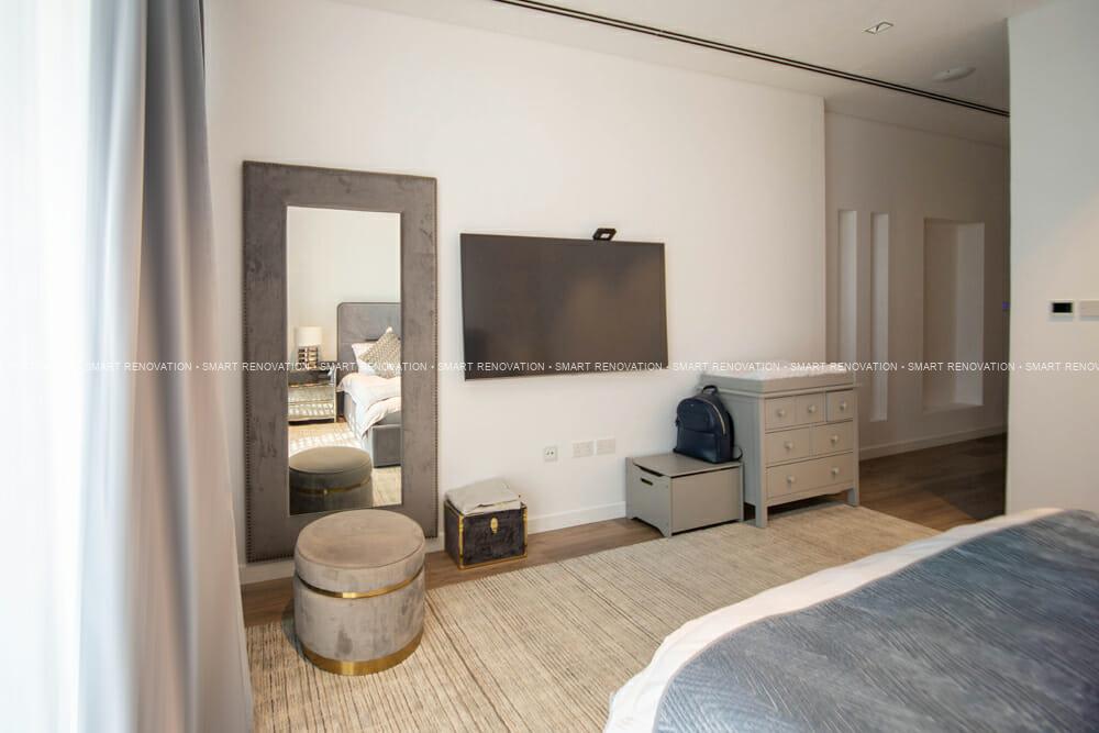 Smart Renovation Design & Fit-Out Company in Dubai presents beautiful MBR Villa bedroom renovation.