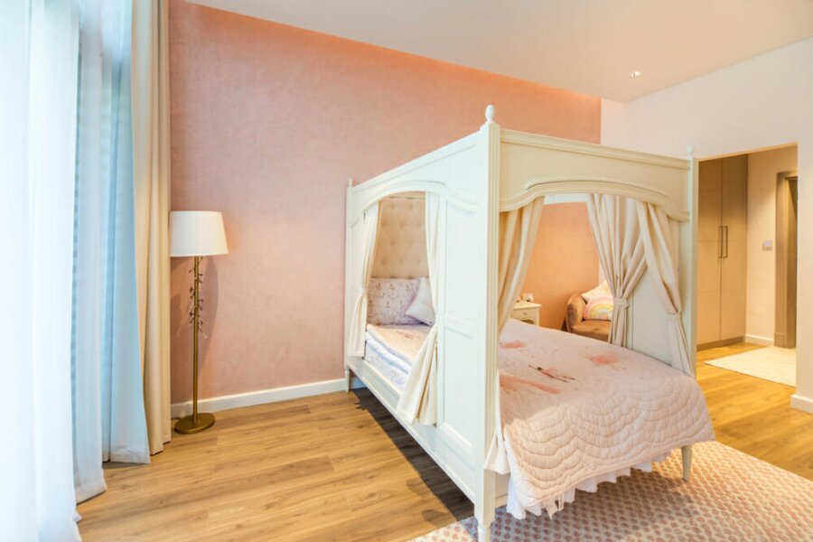 Smart Renovation Design & Fit-Out Company in Dubai presents beautiful MBR villa bedroom renovation.