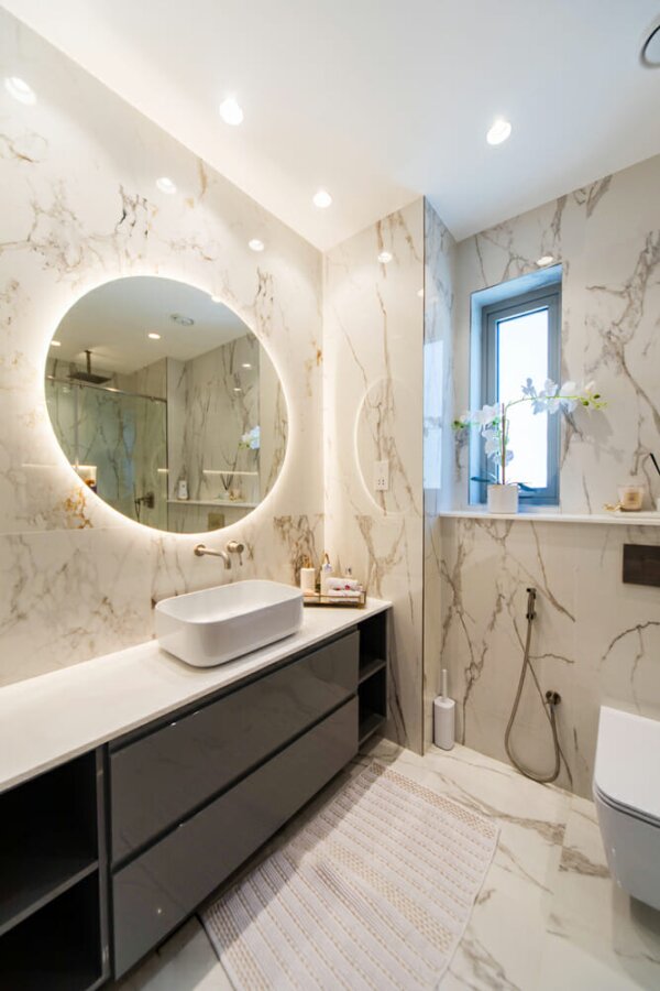 Smart Renovation Design & Fit-Out Company in Dubai presents beautiful MBR Villa bathroom renovation.