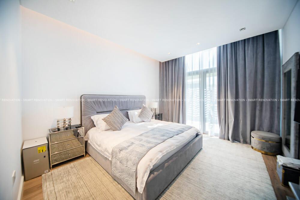 Smart Renovation Design & Fit-Out Company in Dubai presents beautiful MBR Villa bedroom renovation.