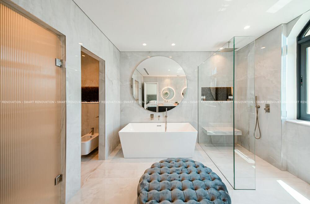 Smart Renovation Design & Fit-Out Company in Dubai presents beautiful Fairmont North Residence villa bathroom renovation.