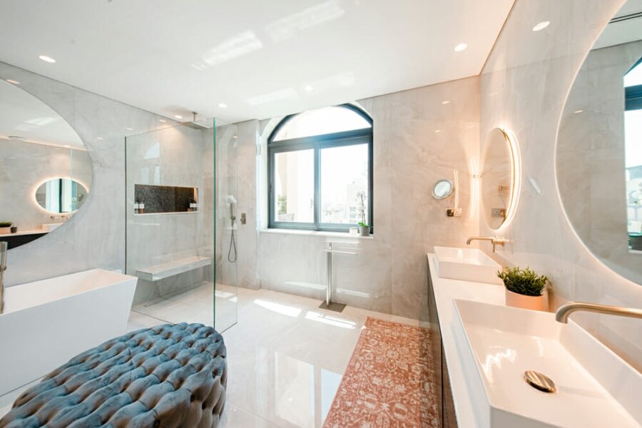 Smart Renovation Design & Fit-Out Company in Dubai presents beautiful Fairmont North Residence villa bathroom renovation.