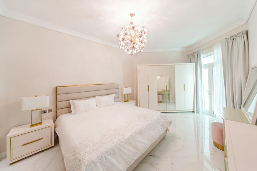 Smart Renovation Design & Fit-Out Company in Dubai presents beautiful Shoreline apartment bedroom renovation.