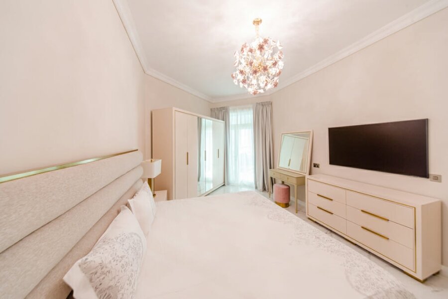 Smart Renovation Design & Fit-Out Company in Dubai presents beautiful Shoreline apartment bedroom renovation.