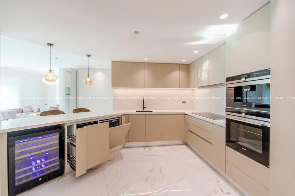 Smart Renovation Design & Fit-Out Company in Dubai presents beautiful Shoreline kitchen renovation.