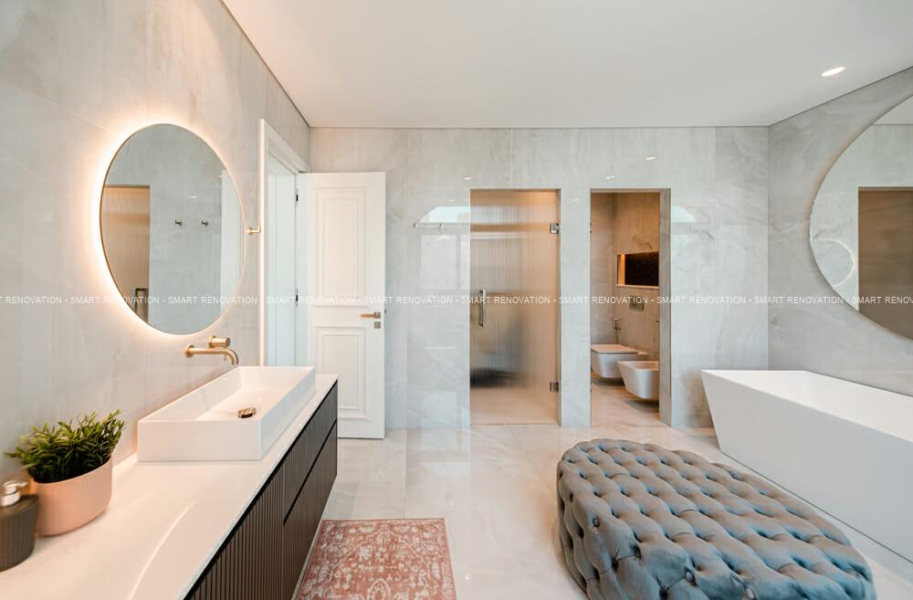 Smart Renovation Design & Fit-Out Company in Dubai presents beautiful Fairmont North Residence villa bathroom renovation.