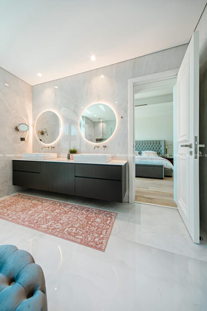 Smart Renovation Design & Fit-Out Company in Dubai presents beautiful Fairmont North Residence villa bathroom renovation.