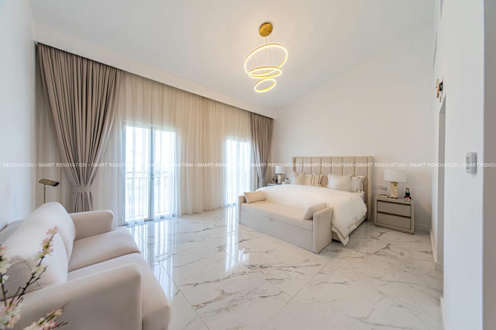 Smart Renovation Design & Fit-Out Company in Dubai presents beautiful Freddy Mercury villa bedroom renovation.
