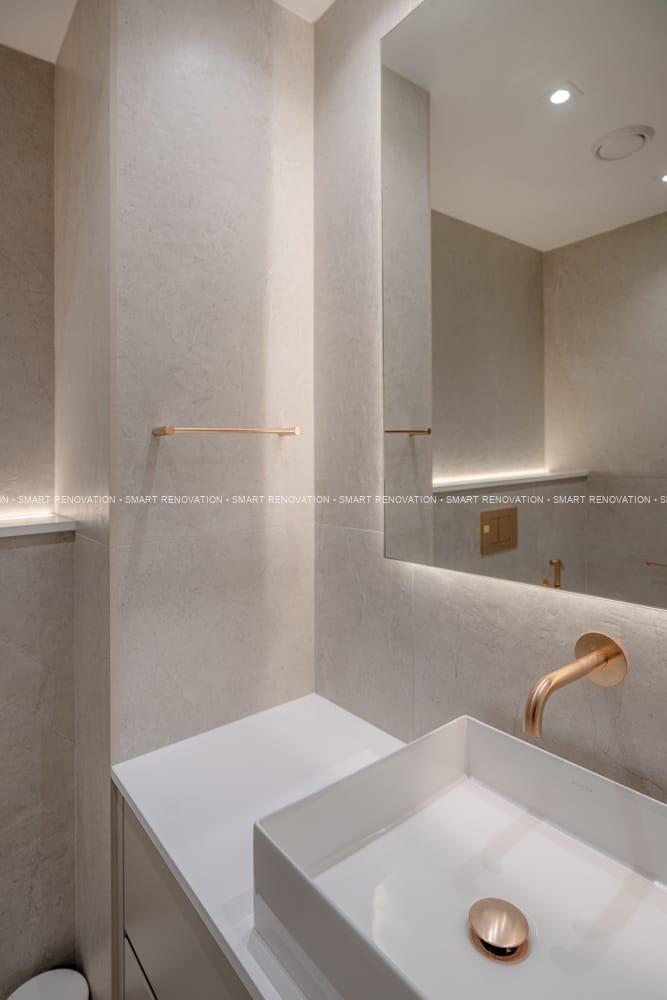 Smart Renovation Design & Fit-Out Company in Dubai presents beautiful Aqua Vista Townhouse bathroom renovation.