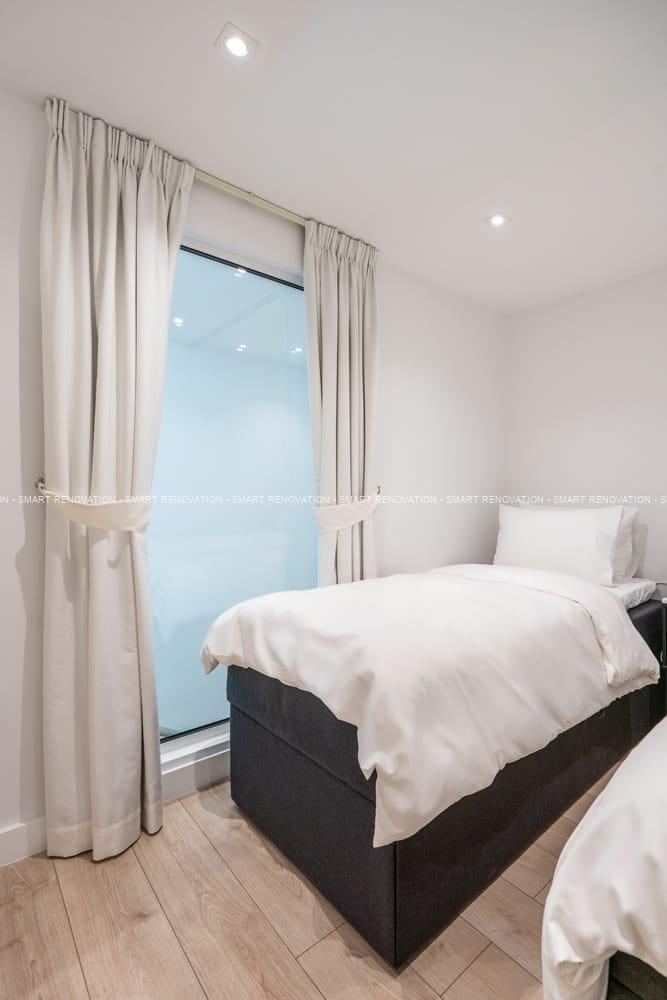 Smart Renovation Design & Fit-Out Company in Dubai presents beautiful Aqua Vista Townhouse bedroom renovation.