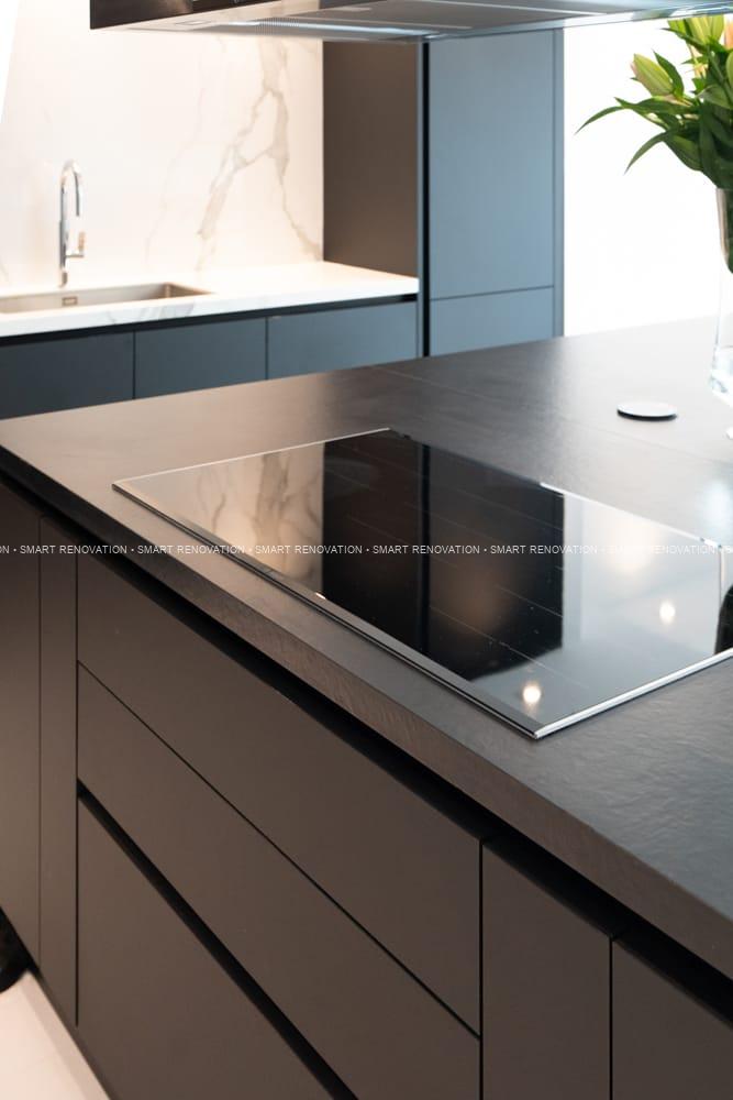 Smart Renovation Design & Fit-Out Company in Dubai presents beautiful Aqua Vista Townhouse kitchen renovation.