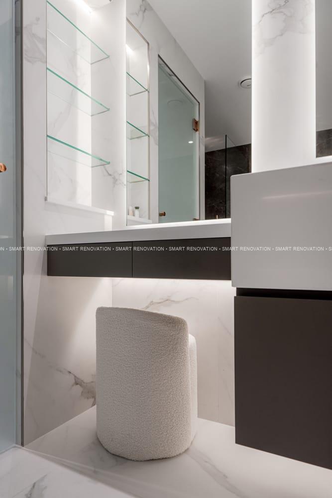 Smart Renovation Design & Fit-Out Company in Dubai presents beautiful Aqua Vista Townhouse bathroom renovation.
