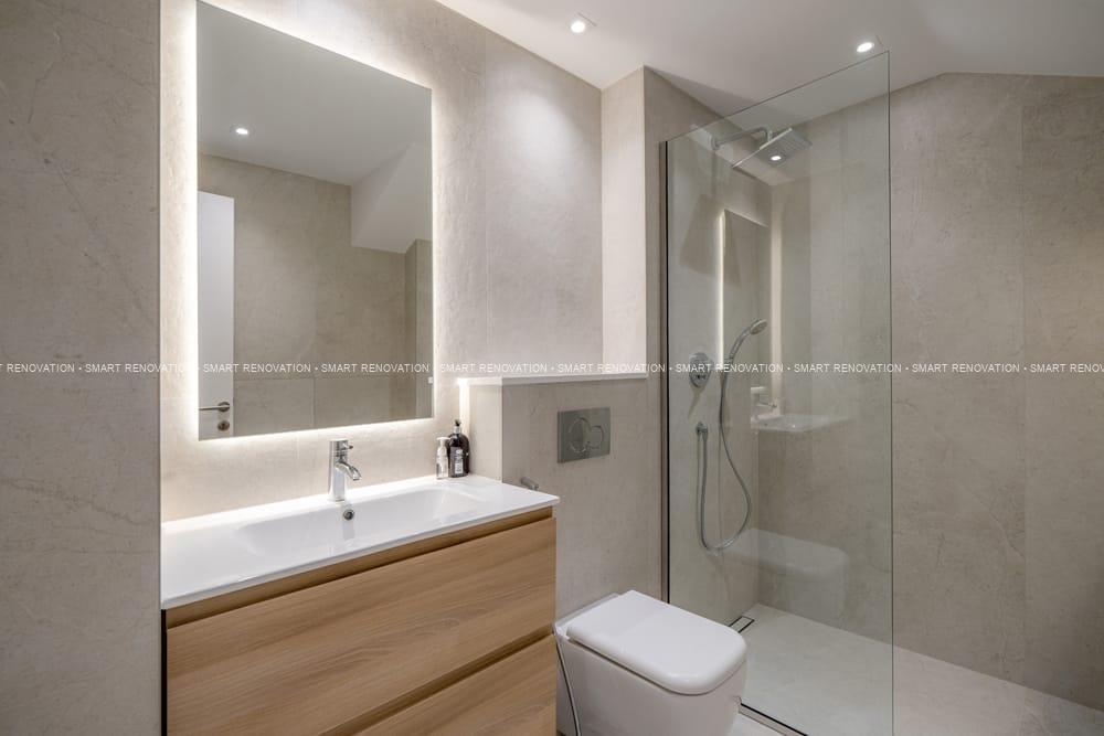 Smart Renovation Design & Fit-Out Company in Dubai presents beautiful Aqua Vista Townhouse bathroom renovation.