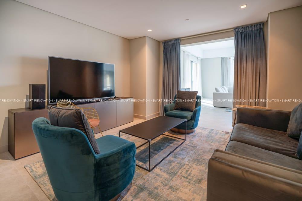 Smart Renovation Design & Fit-Out Company in Dubai presents beautiful Tiffany Blue Apartment renovation.